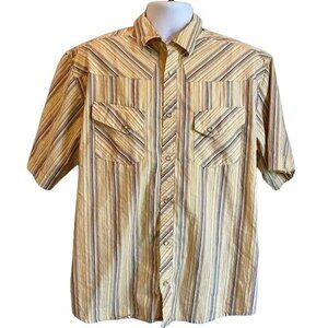 Joe Boxer Short Sleeve Shirt with Snaps Mens Large